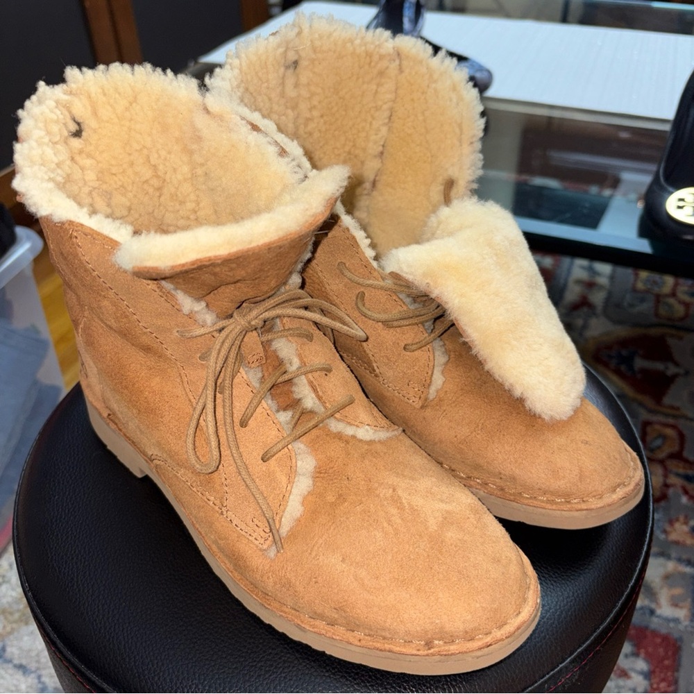 UGG Tan Shearling Winter Boots